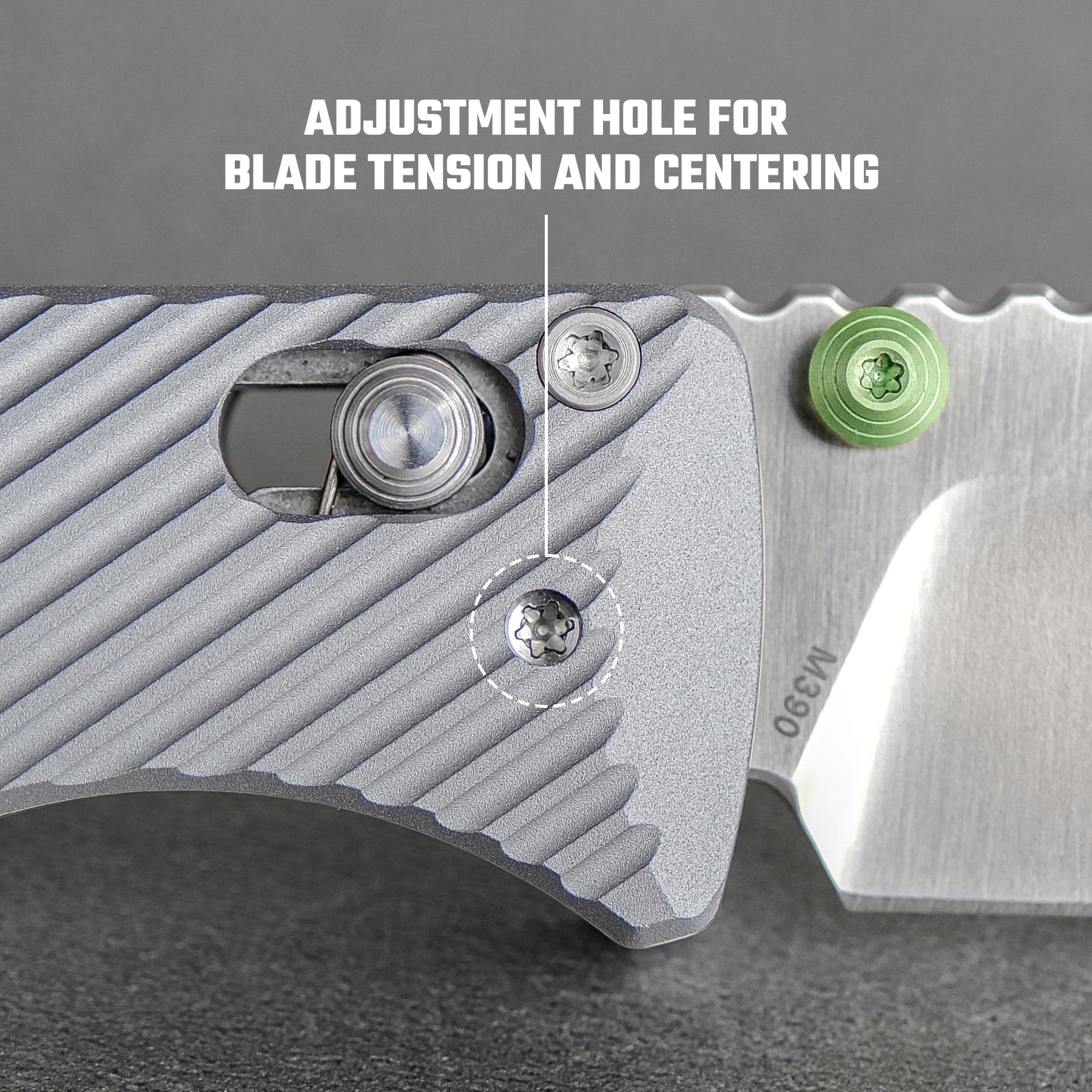 Vombat - Crossbar Lock (2.92" M390 Blade & Aluminum Handle) - A4104
