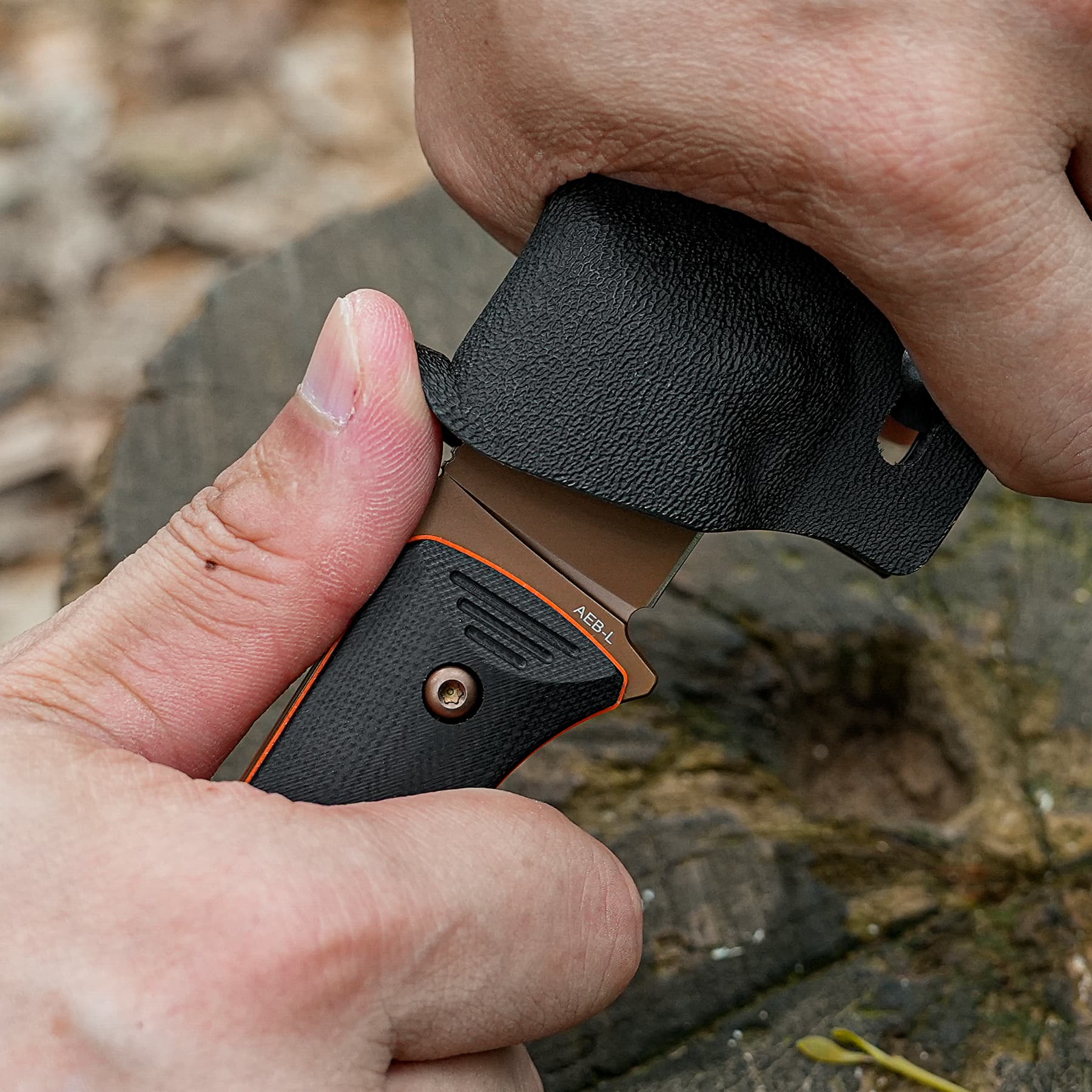 Vombat - Fixed Blade Knife (3.16" AEB-L Blade & G10 Handle) - D0901 -AMAZON & TIKTOK EXCLUSIVE