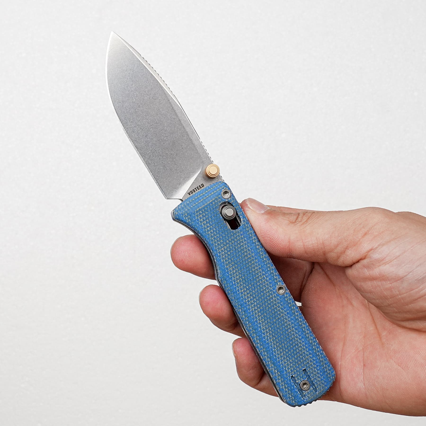 Coming Soon - Vombat - Crossbar Lock (2.92" 14C28N Blade & Micarta Handle) - A4109