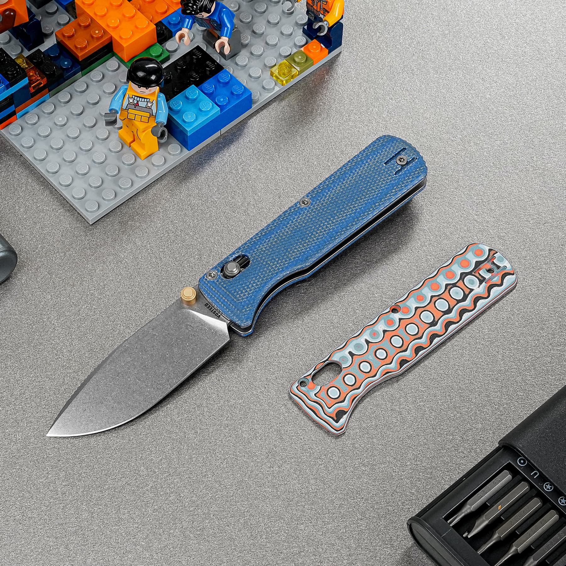 Coming Soon - Vombat - Crossbar Lock (2.92" 14C28N Blade & Micarta Handle) - A4109