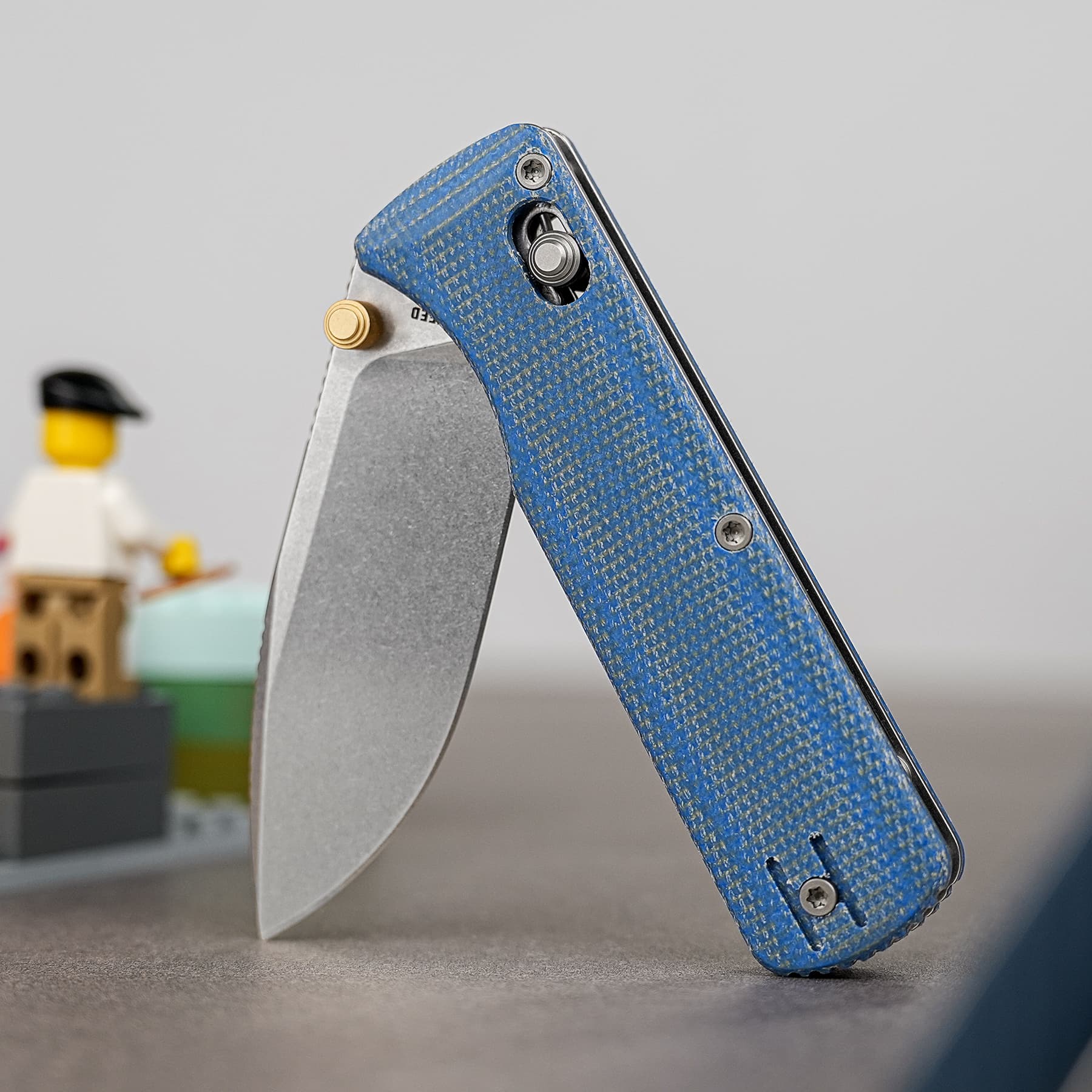 Coming Soon - Vombat - Crossbar Lock (2.92" 14C28N Blade & Micarta Handle) - A4109