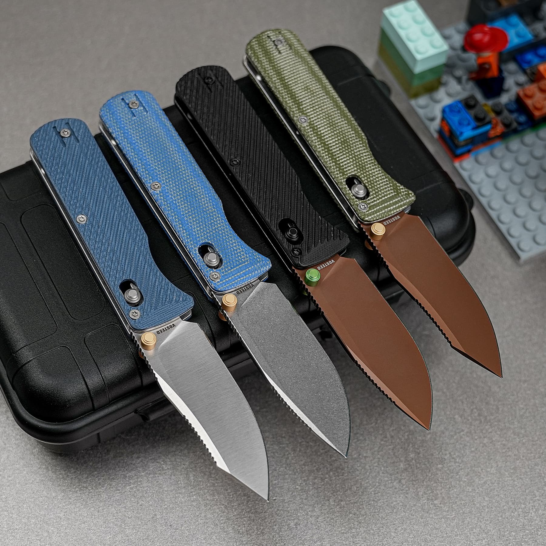 Coming Soon - Vombat - Crossbar Lock (2.92" 14C28N Blade & Micarta Handle) - A4109