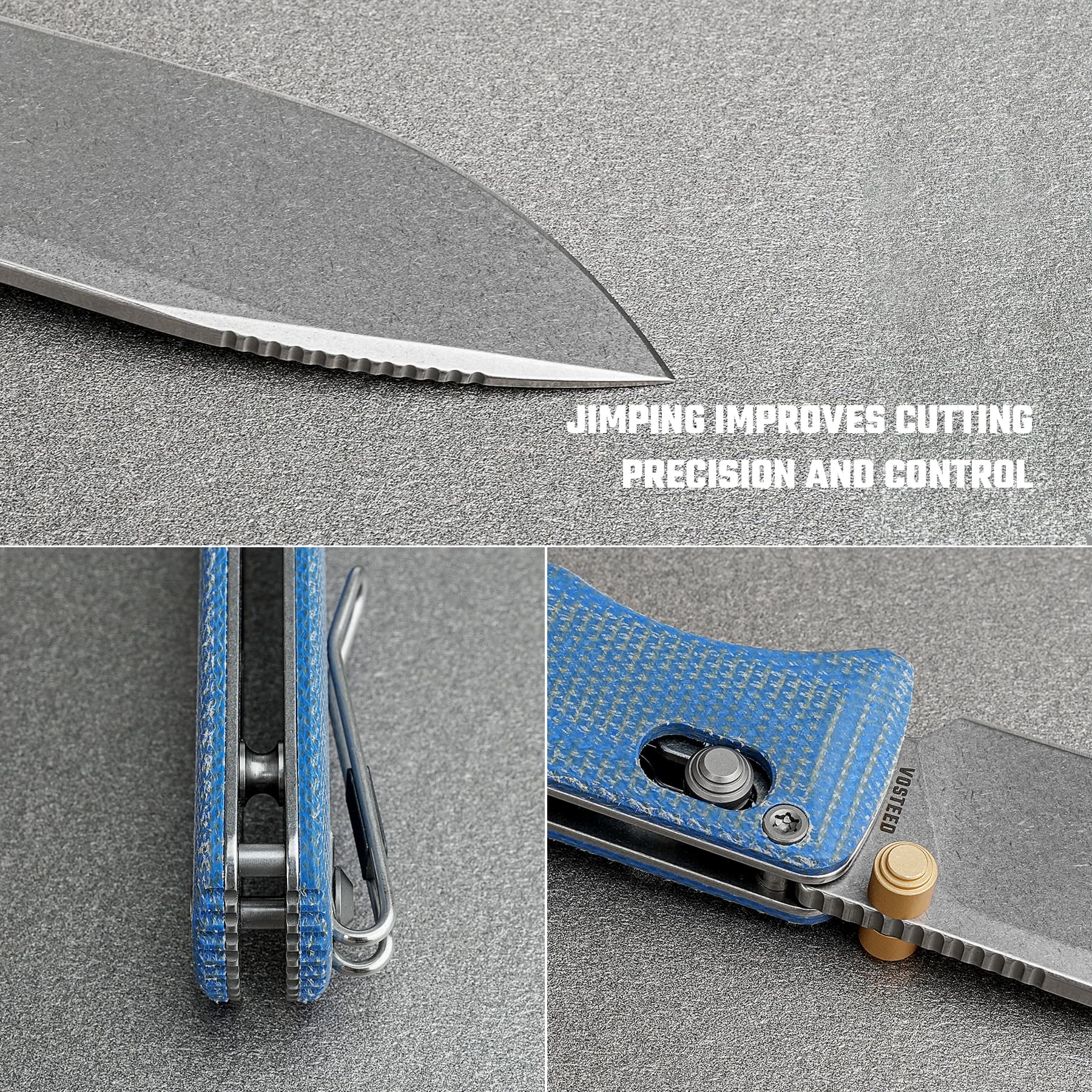 Coming Soon - Vombat - Crossbar Lock (2.92" 14C28N Blade & Micarta Handle) - A4109