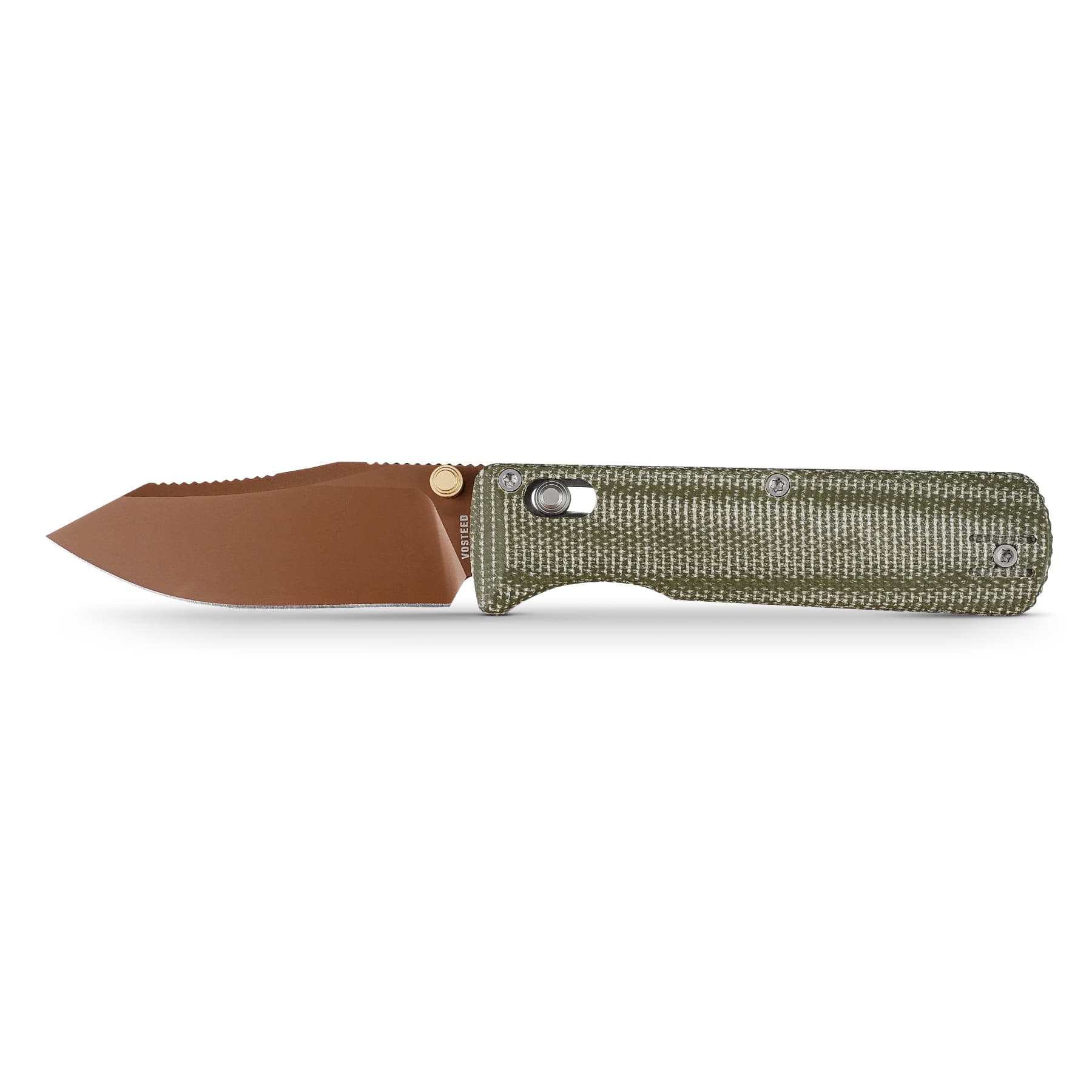 Coming Soon - Vombat - Crossbar Lock (2.92" 14C28N Blade & Micarta Handle) - A4111