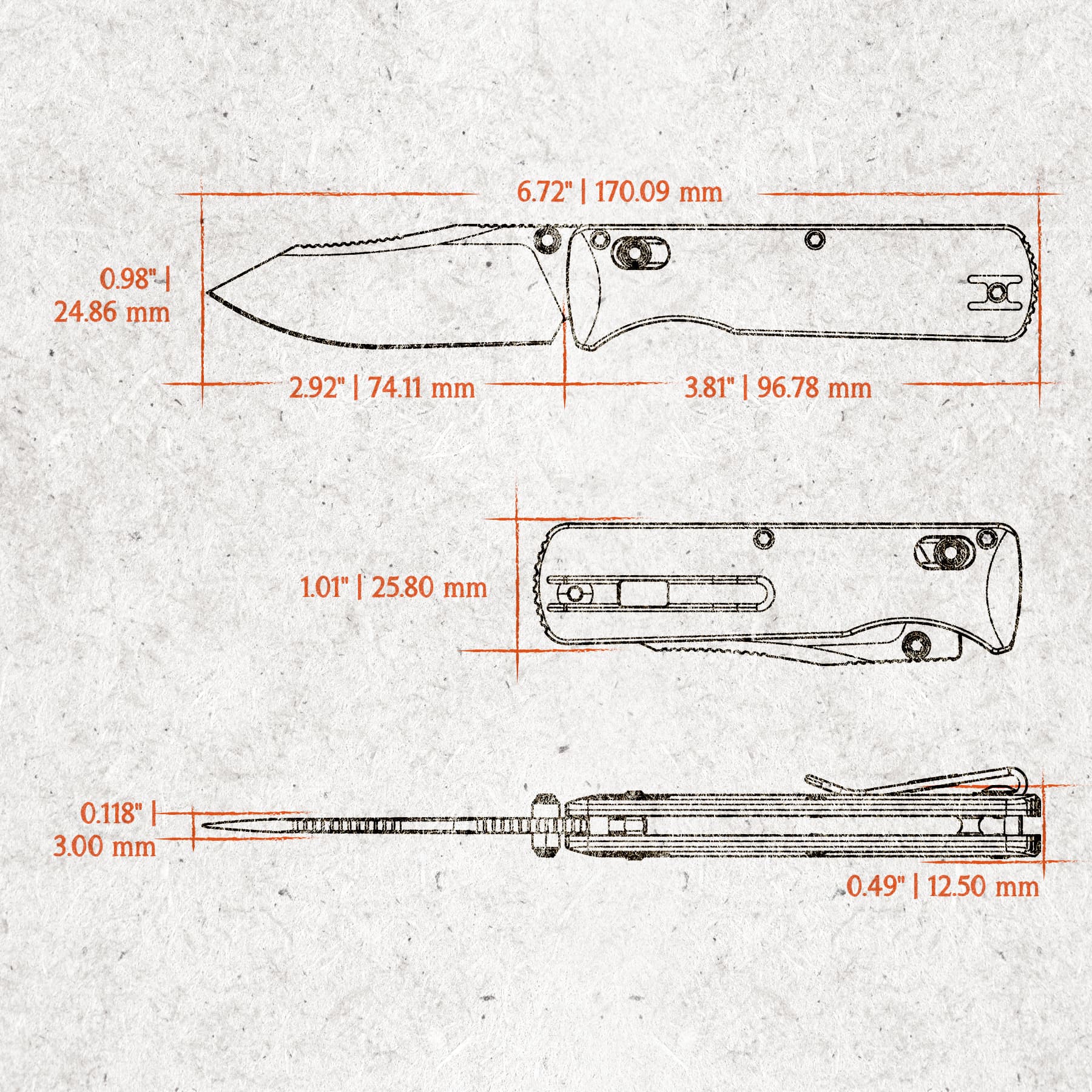 Coming Soon - Vombat - Crossbar Lock (2.92" 14C28N Blade & Micarta Handle) - A4111