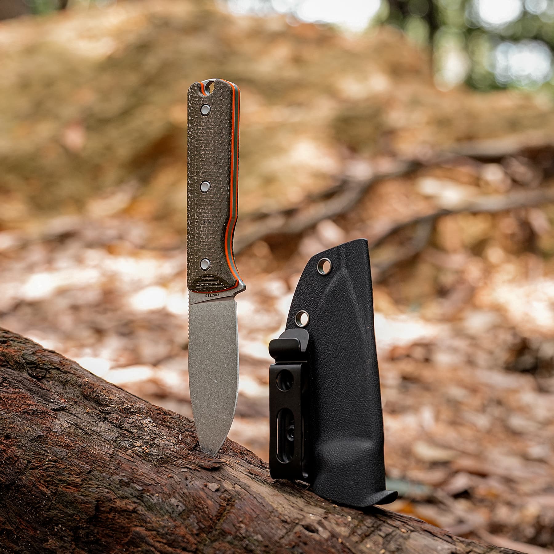 Vombat - Fixed Blade Knife (3.16" AEB-L Blade & Micarta Handle) - D0902 - AMAZON & TIKTOK EXCLUSIVE