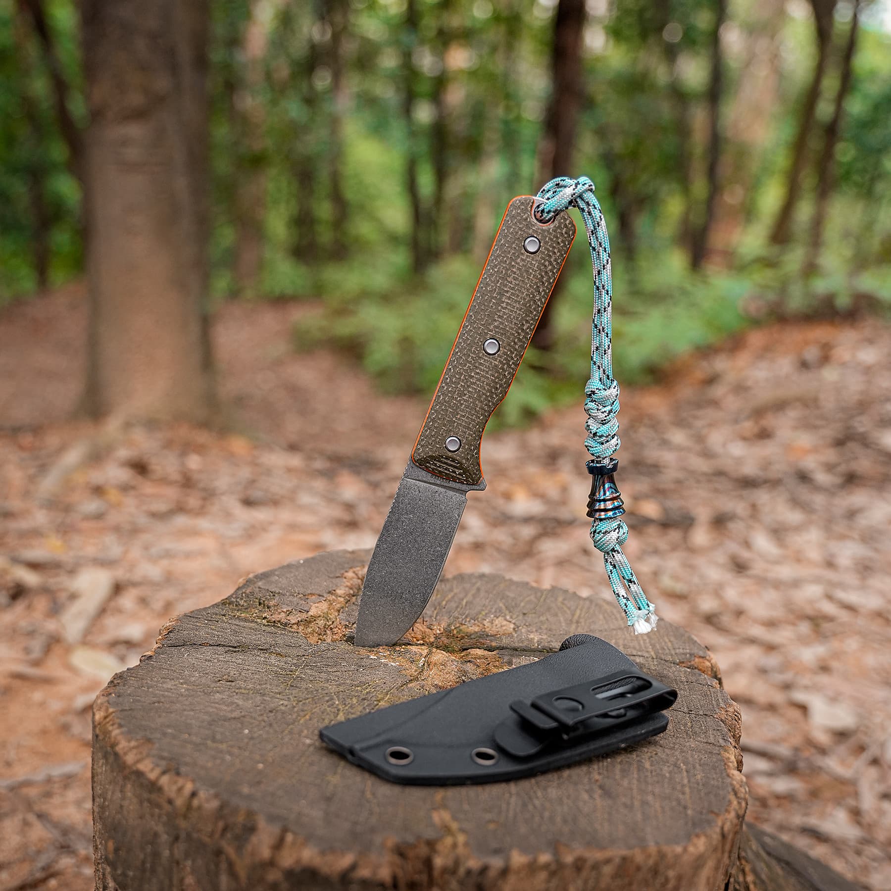 Vombat - Fixed Blade Knife (3.16" AEB-L Blade & Micarta Handle) - D0902 - AMAZON & TIKTOK EXCLUSIVE