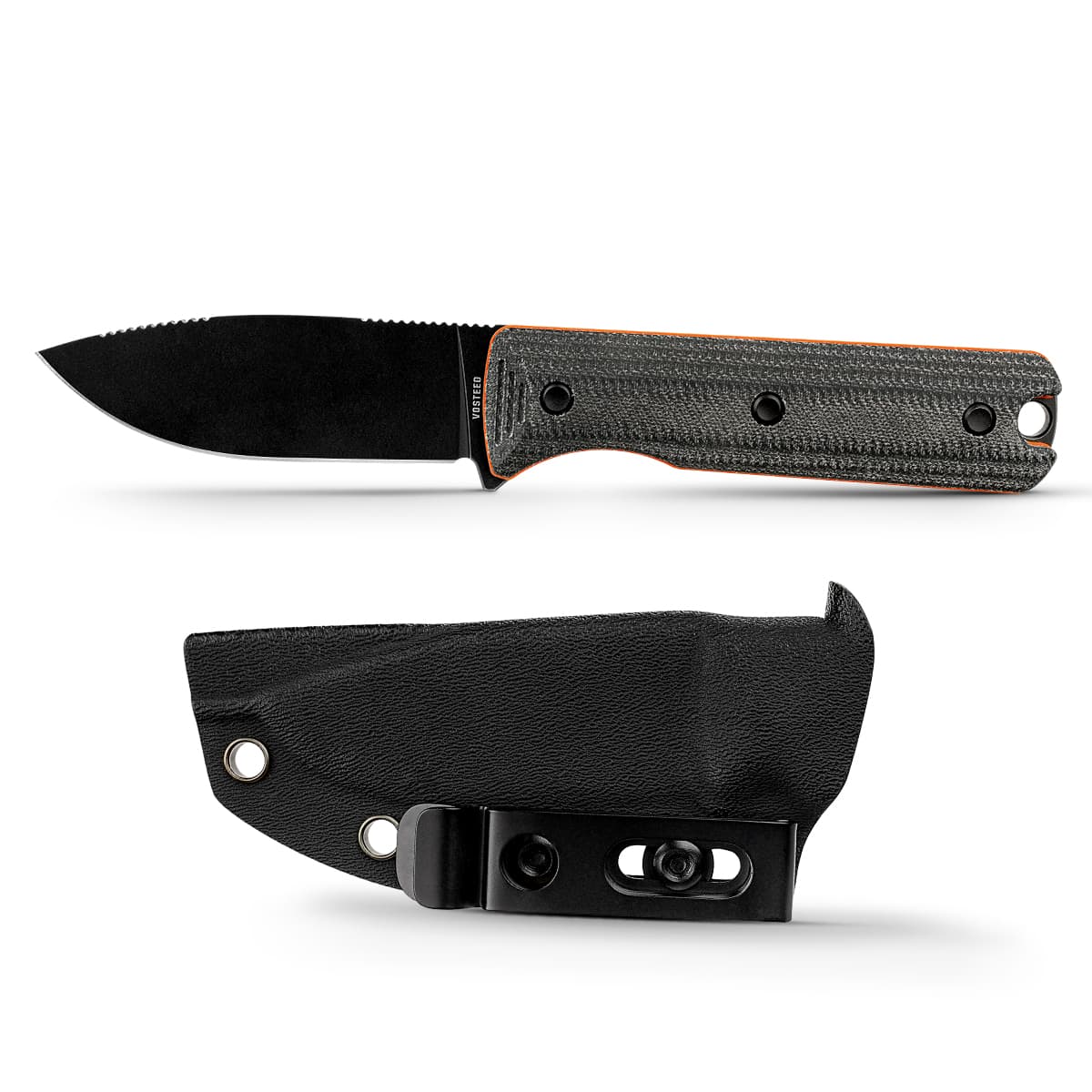 Vombat - Fixed Blade Knife (3.16" AEB-L Blade & Denim Micarta Handle) - D0904 - AMAZON & TIKTOK EXCLUSIVE