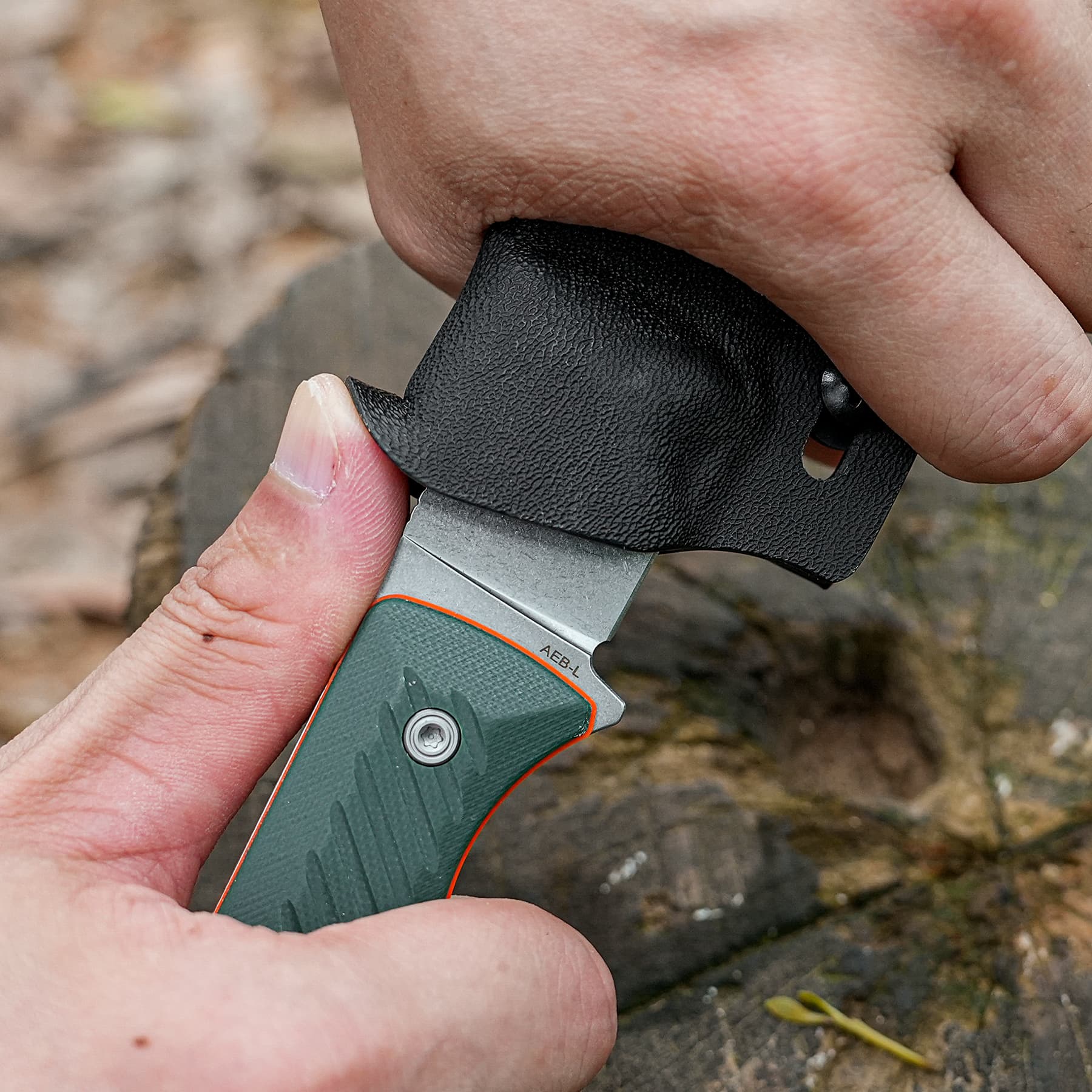Vombat - Fixed Blade Knife (3.16" AEB-L Blade & G10 Handle) - D0906 - AMAZON & TIKTOK EXCLUSIVE