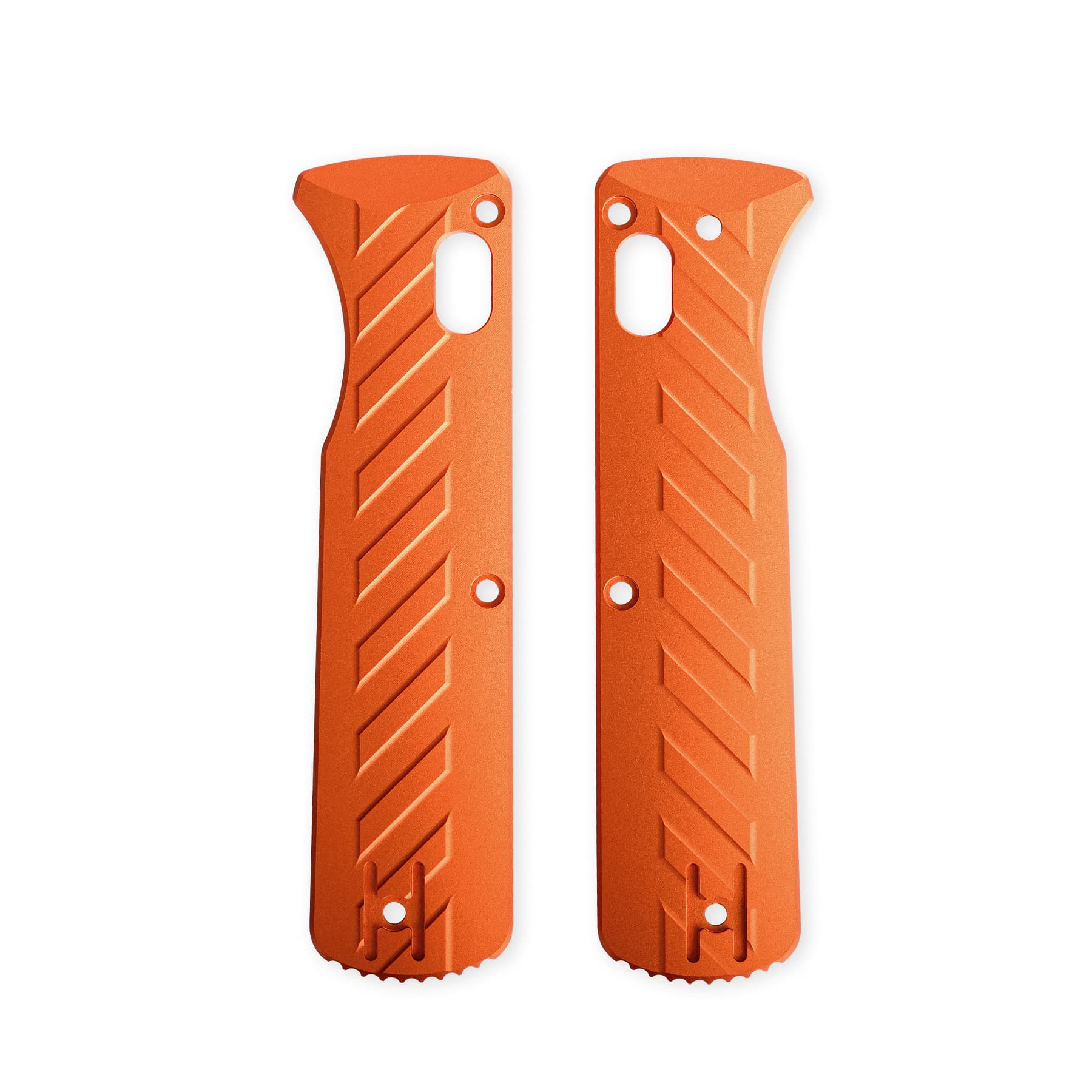 Vombat Aluminum Scales | Orange DIY Kit for Your Custom Knife