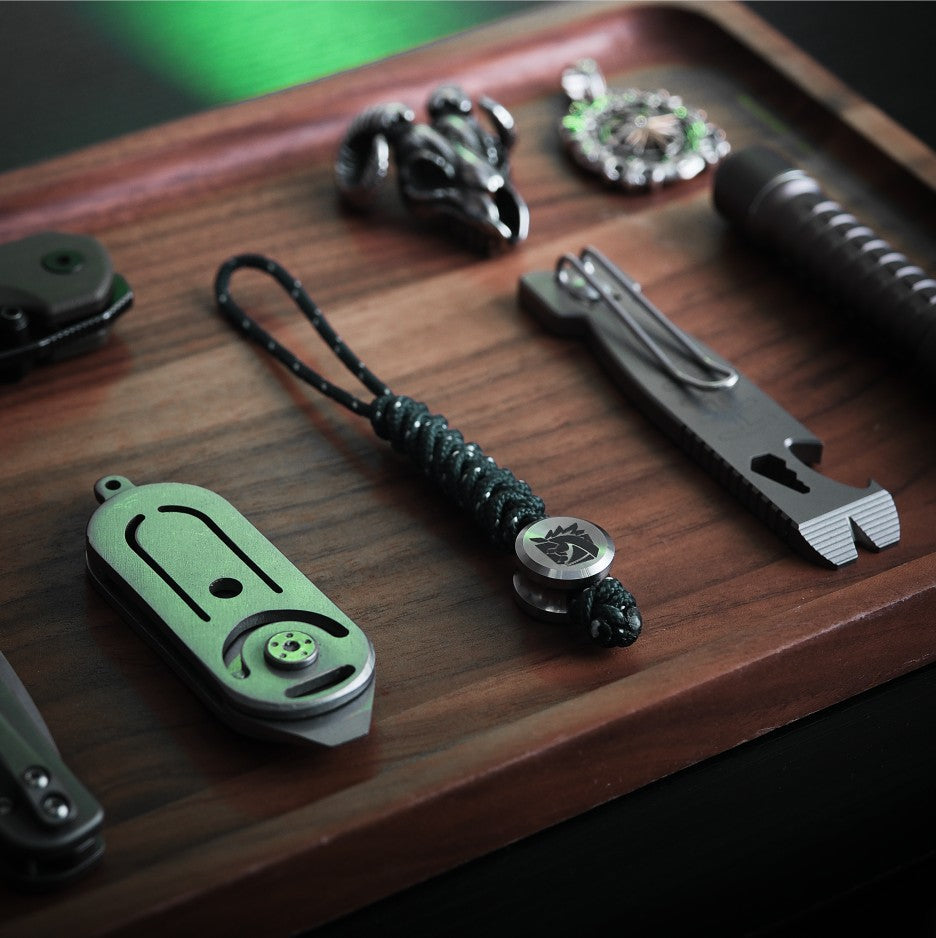 edc gear titanium Titanium Lanyard Bead