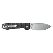 WMK EXCLUSIVE VOSTEED RACCOON BUTTON LOCK FOLDING KNIFE BLACK MICARTA FRAG PATTERN HANDLE 14C28N PLAIN EDGE RC3SVM13