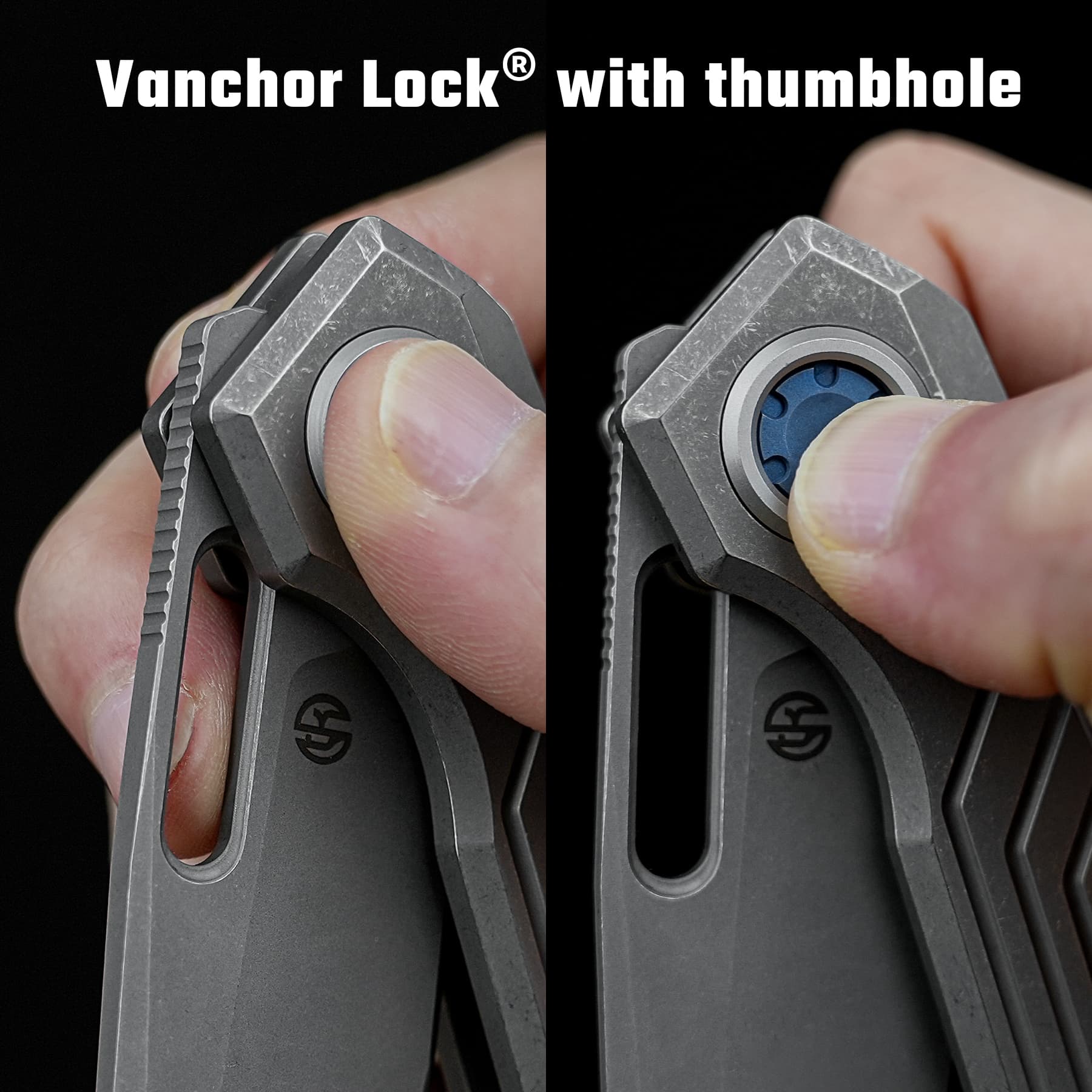 Xeno -Vanchor Lock®  (3.23" Vanax Blade & Titanium Handle) - A3801