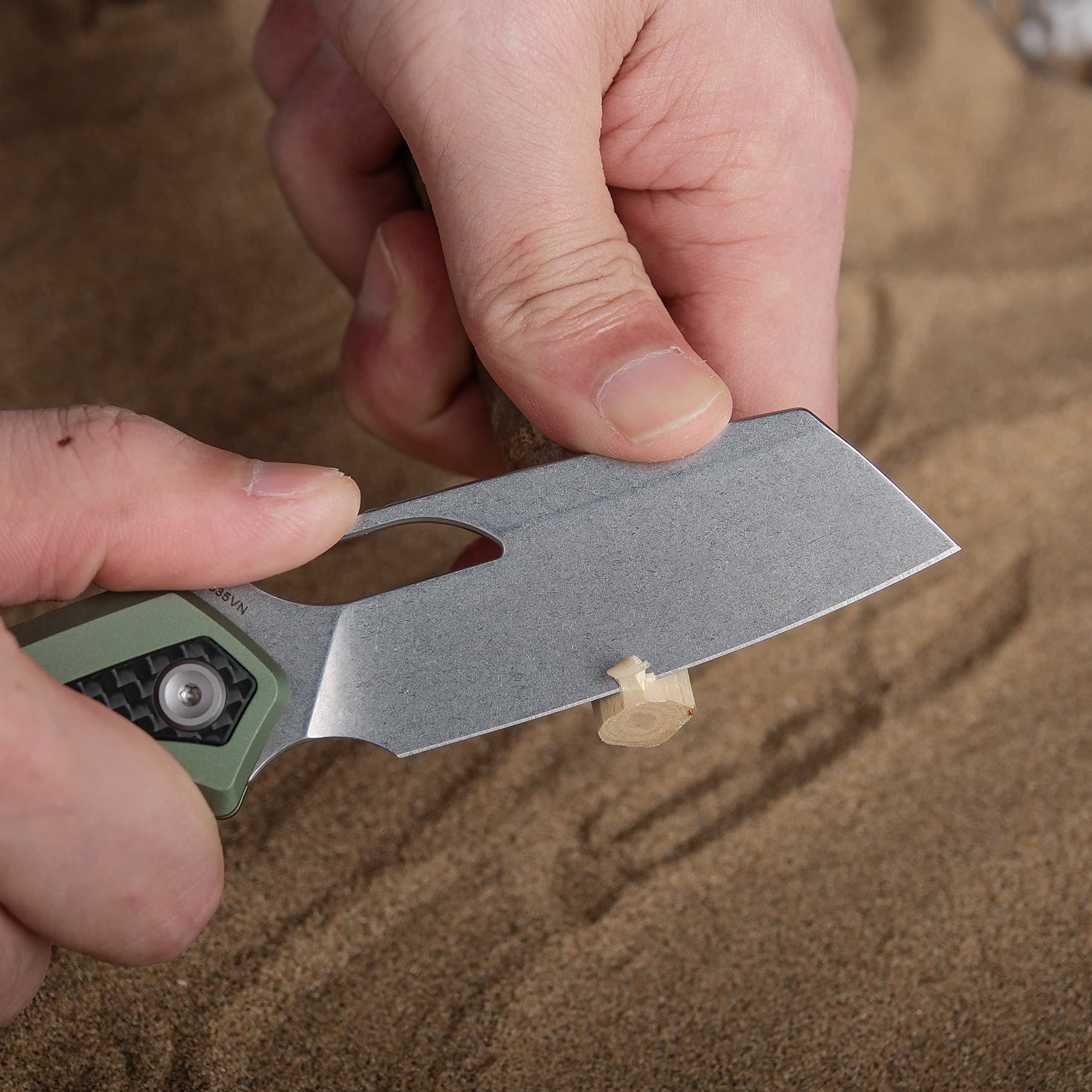 Kroc -Top Liner Lock (2.99" S35VN Blade & Aluminum & Carbon Fiber Handle) - A1803