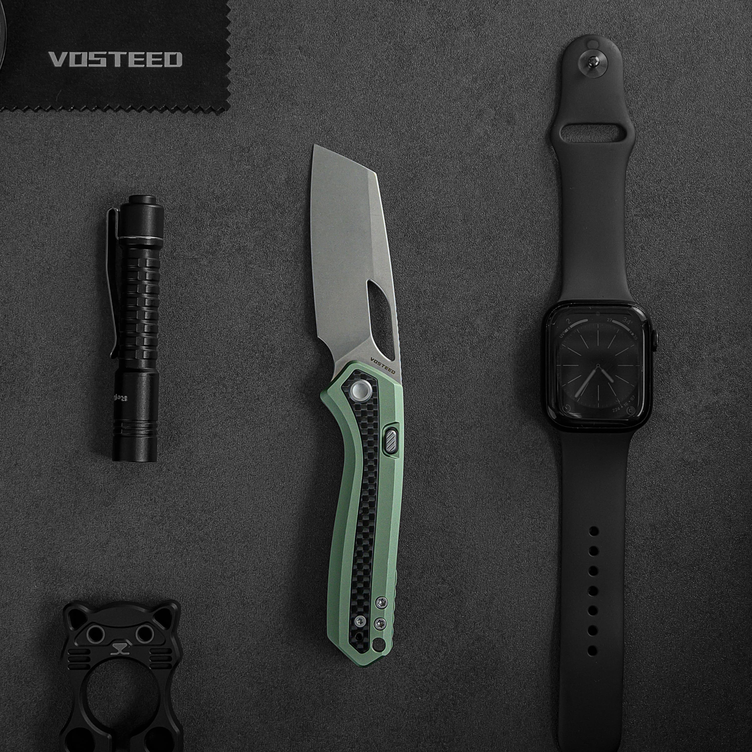 Kroc -Top Liner Lock (2.99" S35VN Blade & Aluminum & Carbon Fiber Handle) - A1803