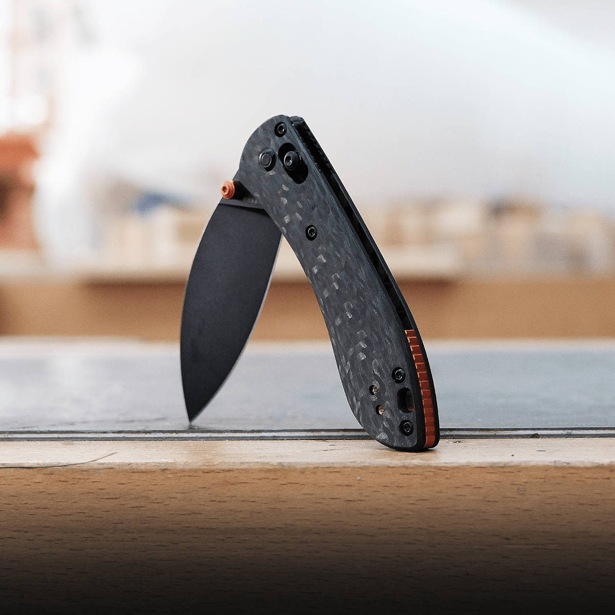 Mini Nightshade - Shilin Cutter - Crossbar Lock Knife (2.6" S35VN Blade & Carbon Fiber Handle) - A0202