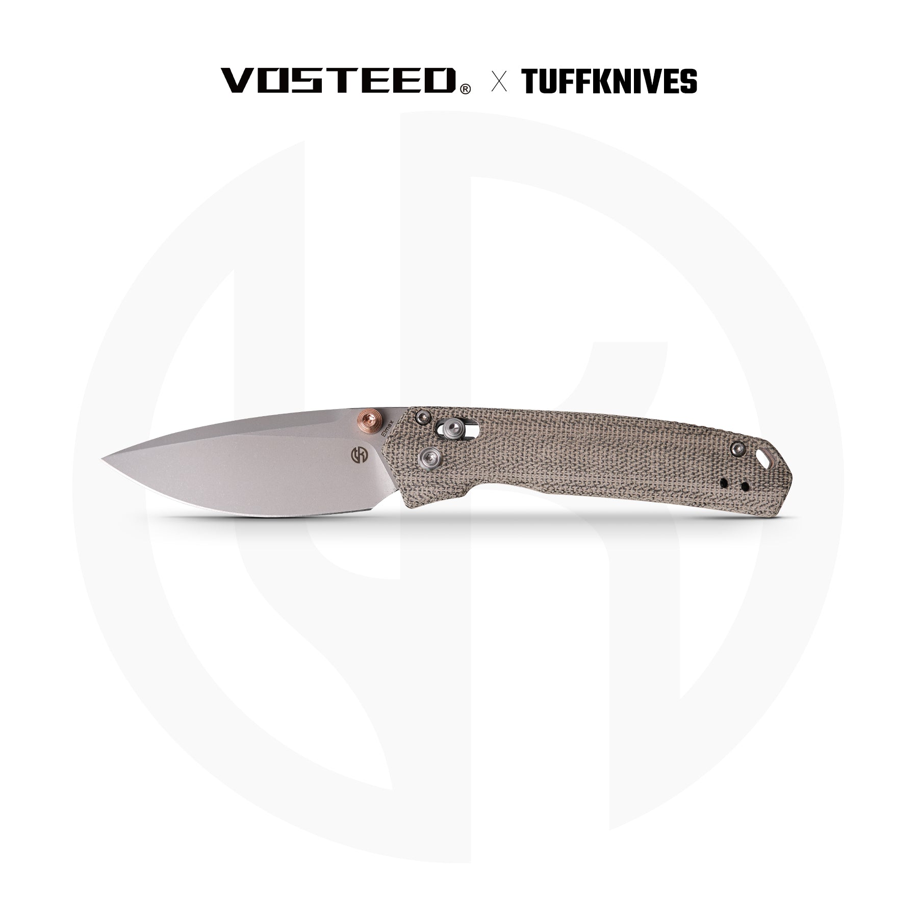 Mini Psyop - Crossbar Lock(2.69" Elmax Blade & Norplex UltreX™ Micarta Handle) - A2302