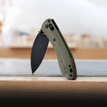 Mini Nightshade - Shilin Cutter - Crossbar Lock Knife (2.6" 14C28N Blade & G10 Handle) - A0207
