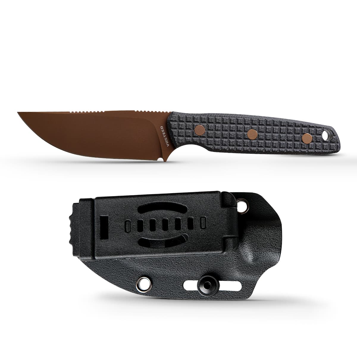 Mink - Fixed Blade Knife (3.33" 14C28N Blade & Micarta Handle) - D0106