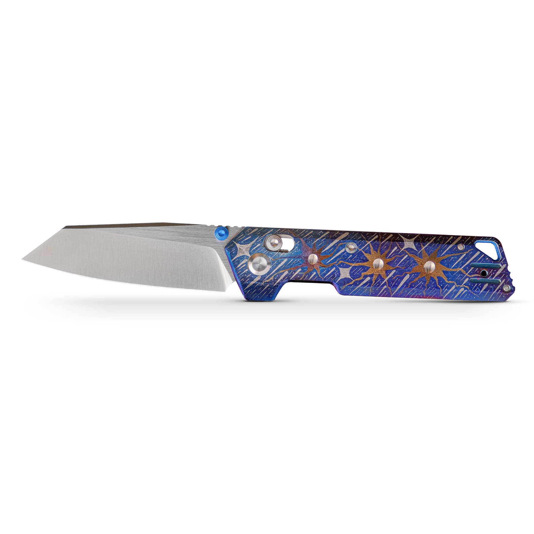 Coming Soon-Parallel- Crossbar Lock (2.90" S35VN Blade & Titanium Handle) - A3511- Pre-orders starting in early May