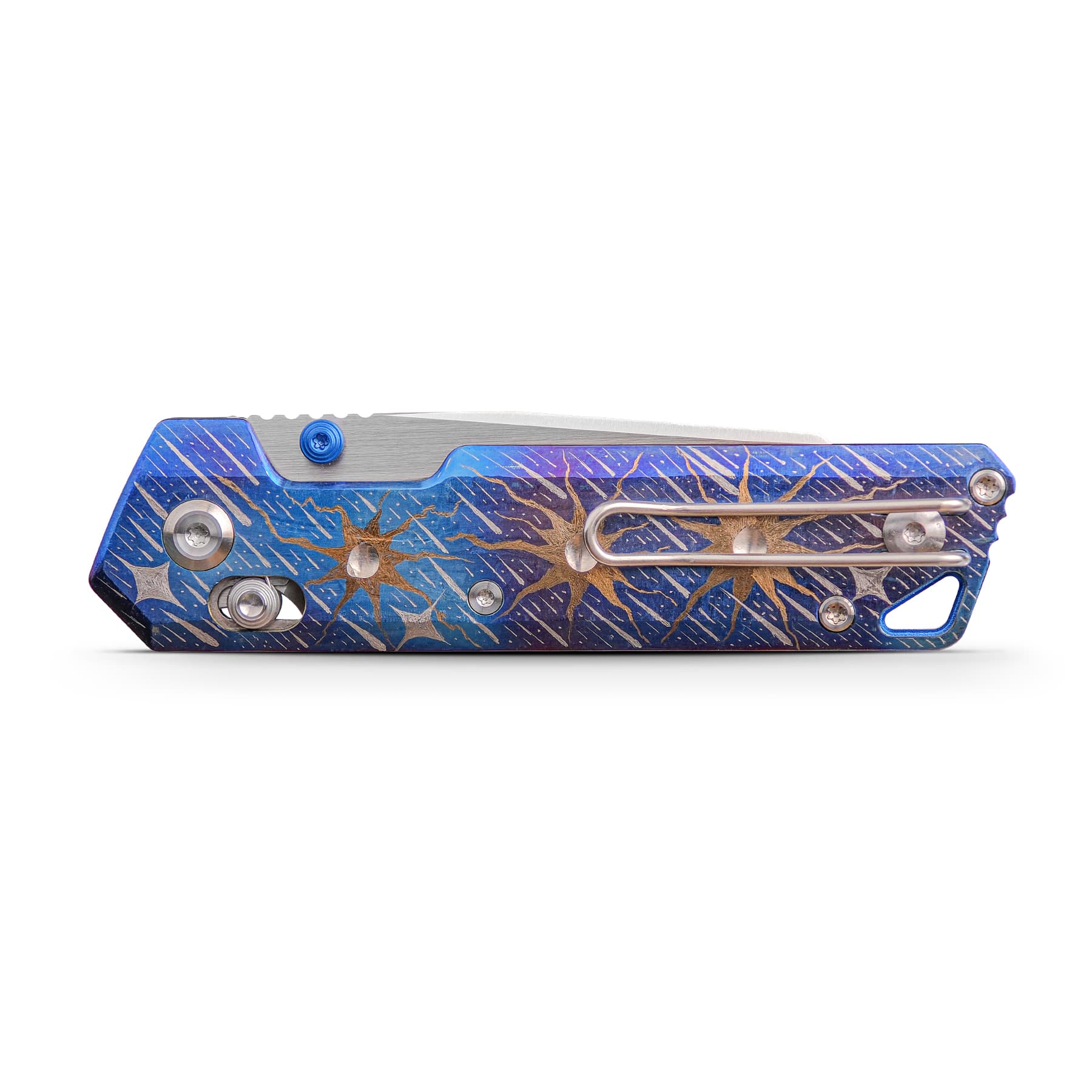 Coming Soon-Parallel- Crossbar Lock (2.90" S35VN Blade & Titanium Handle) - A3511- Pre-orders starting in early May