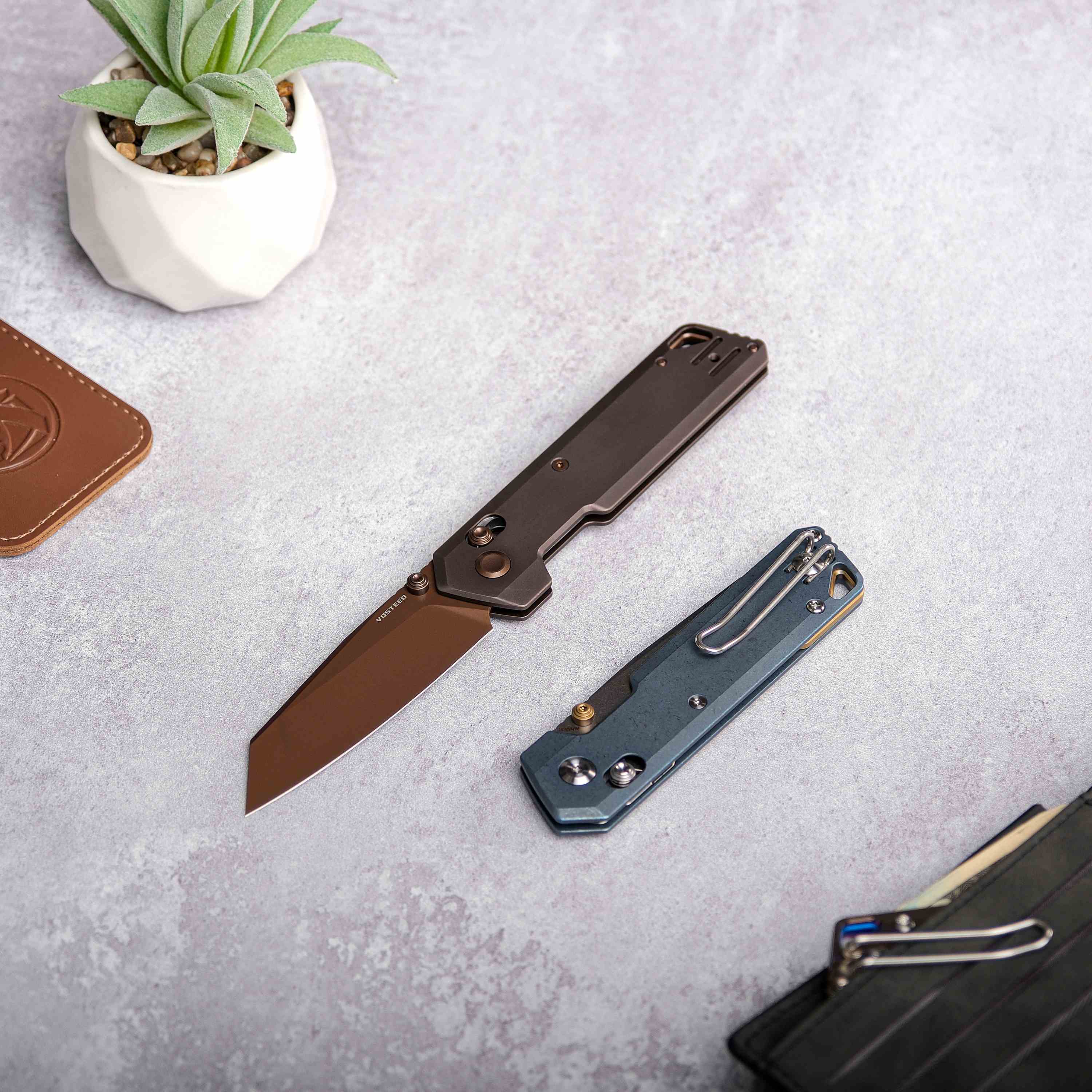 Parallel- Crossbar Lock (2.90" S35VN Blade & Titanium Handle) - A3505