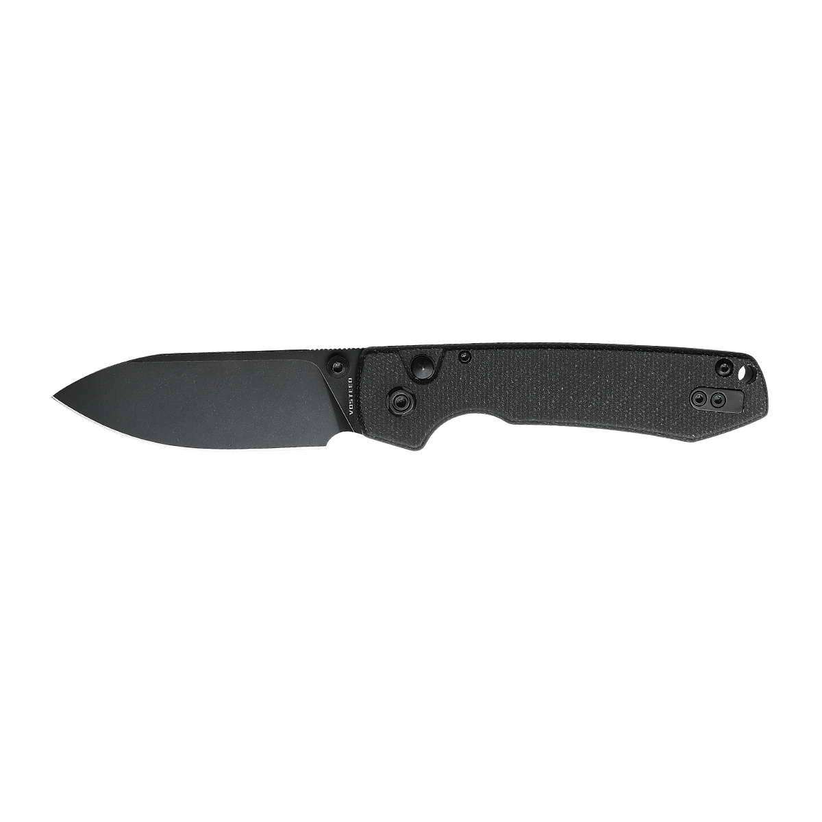 Vosteed Raccoon Button Lock Knife - Black Stonewash