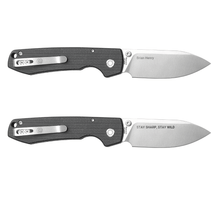 Custom - Raccoon - Button Lock Knife - 1 PC