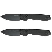 Custom - Raccoon - Button Lock Knife - 1 PC