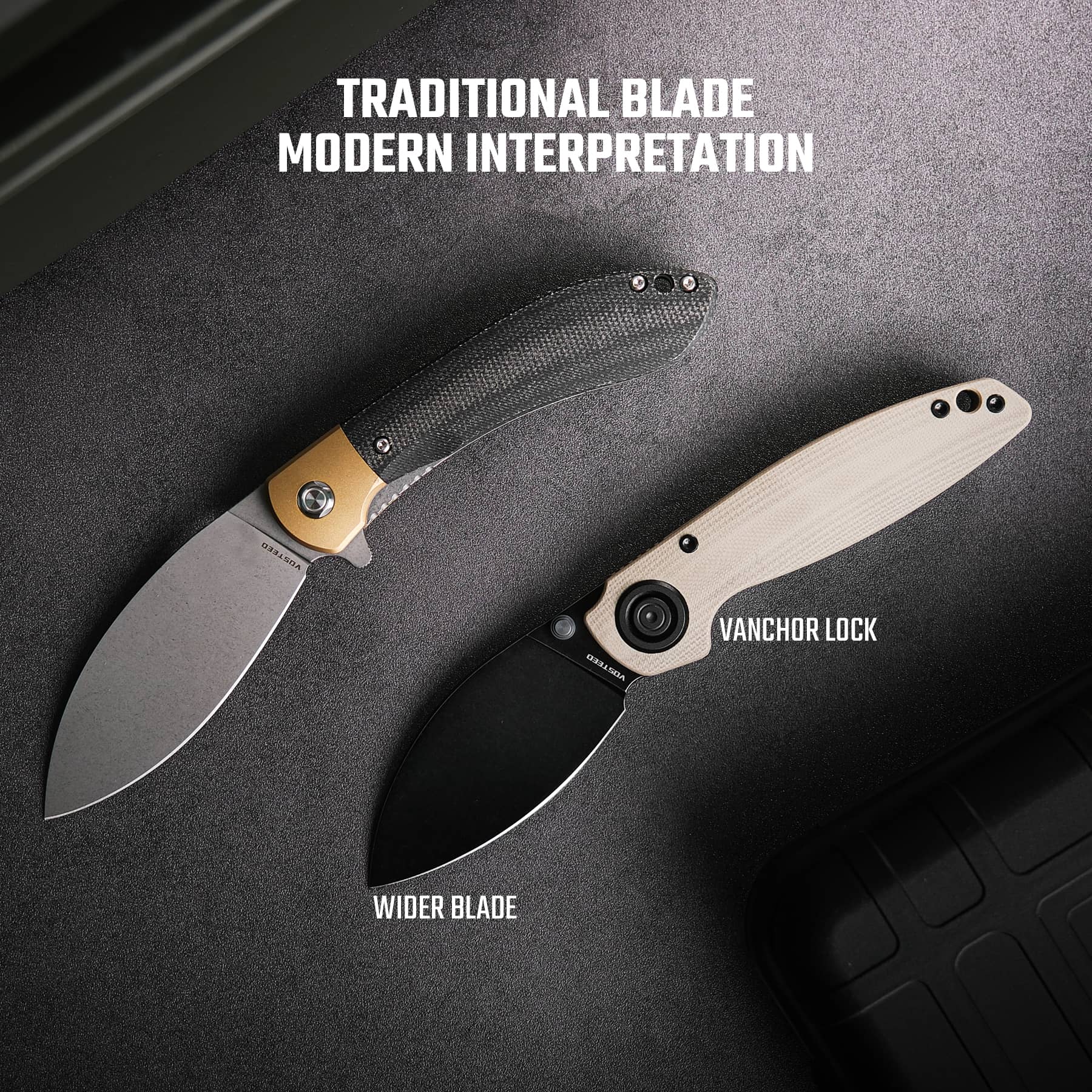 Shilin Cutter® - Vanchor Lock® (2.90" 154CM Blade & G10 Handle) - A2802