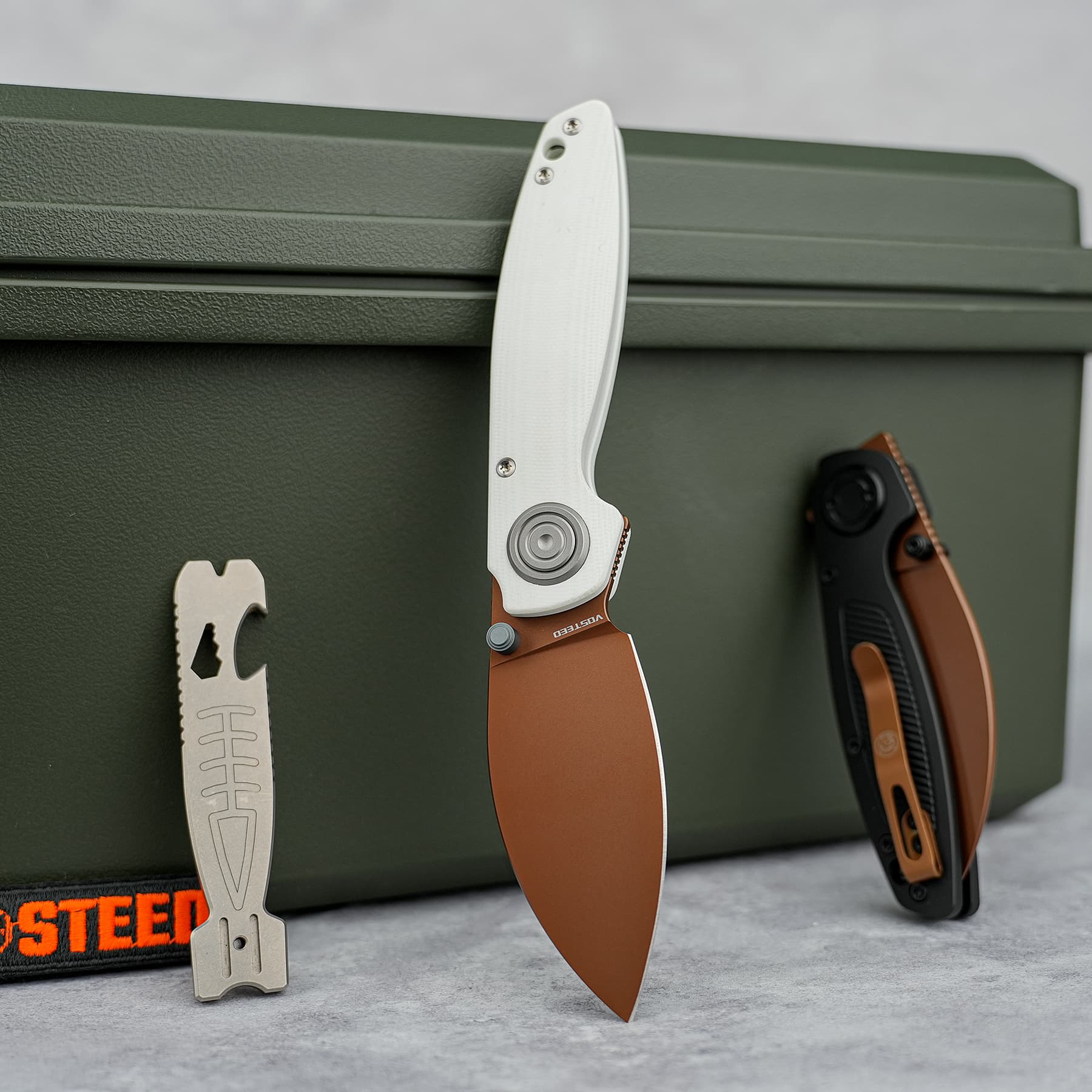 Shilin Cutter® - Vanchor Lock® (2.90" 154CM Blade & G10 Handle) - A2808