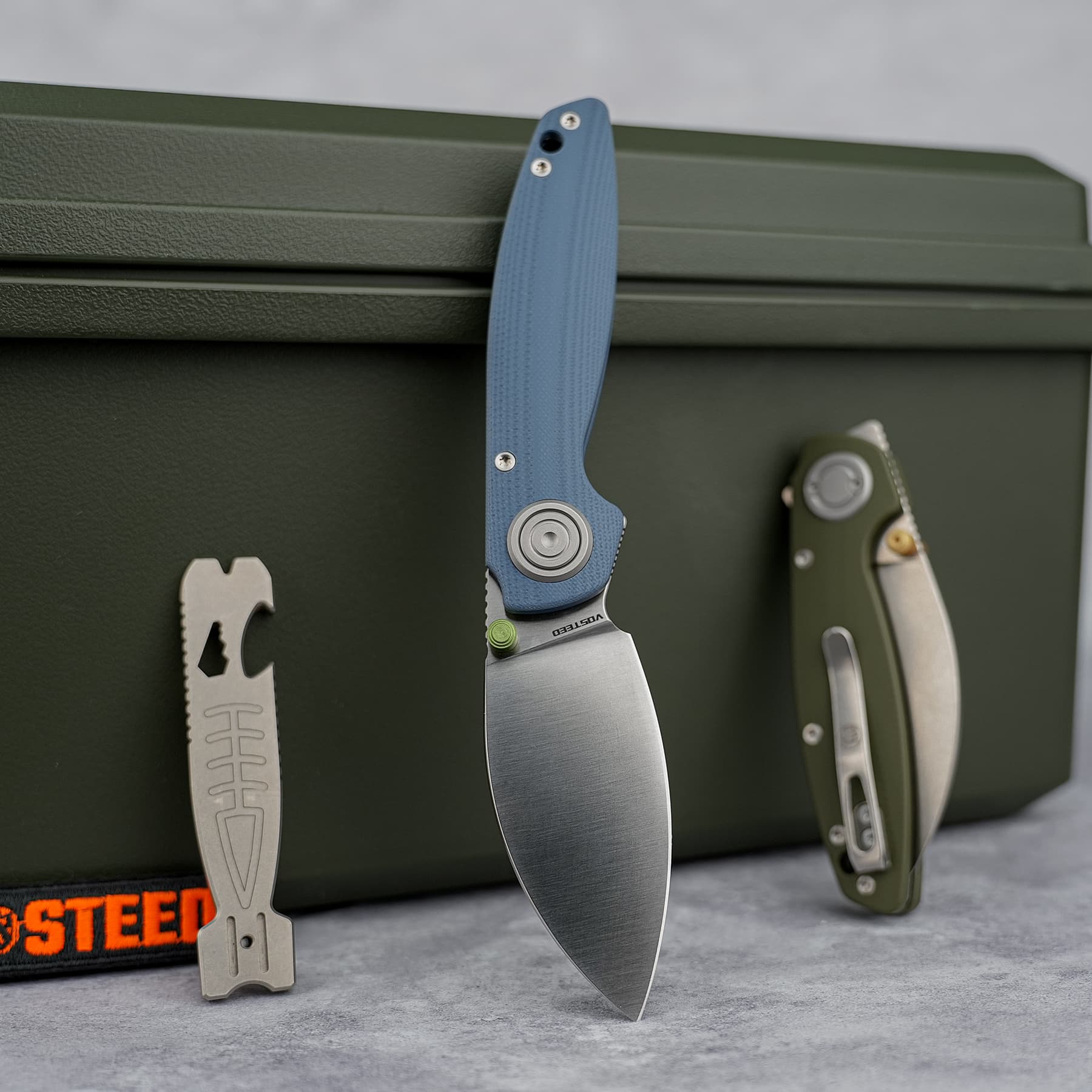 Shilin Cutter 154CM G10 Blue | Vanchor Lock Folding Knife