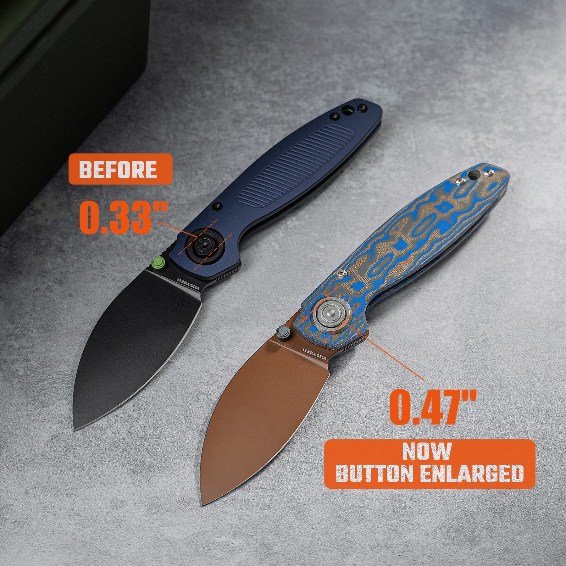 Shilin Cutter 154CM Micarta Blue Ocean | Vanchor Lock Folding Knife