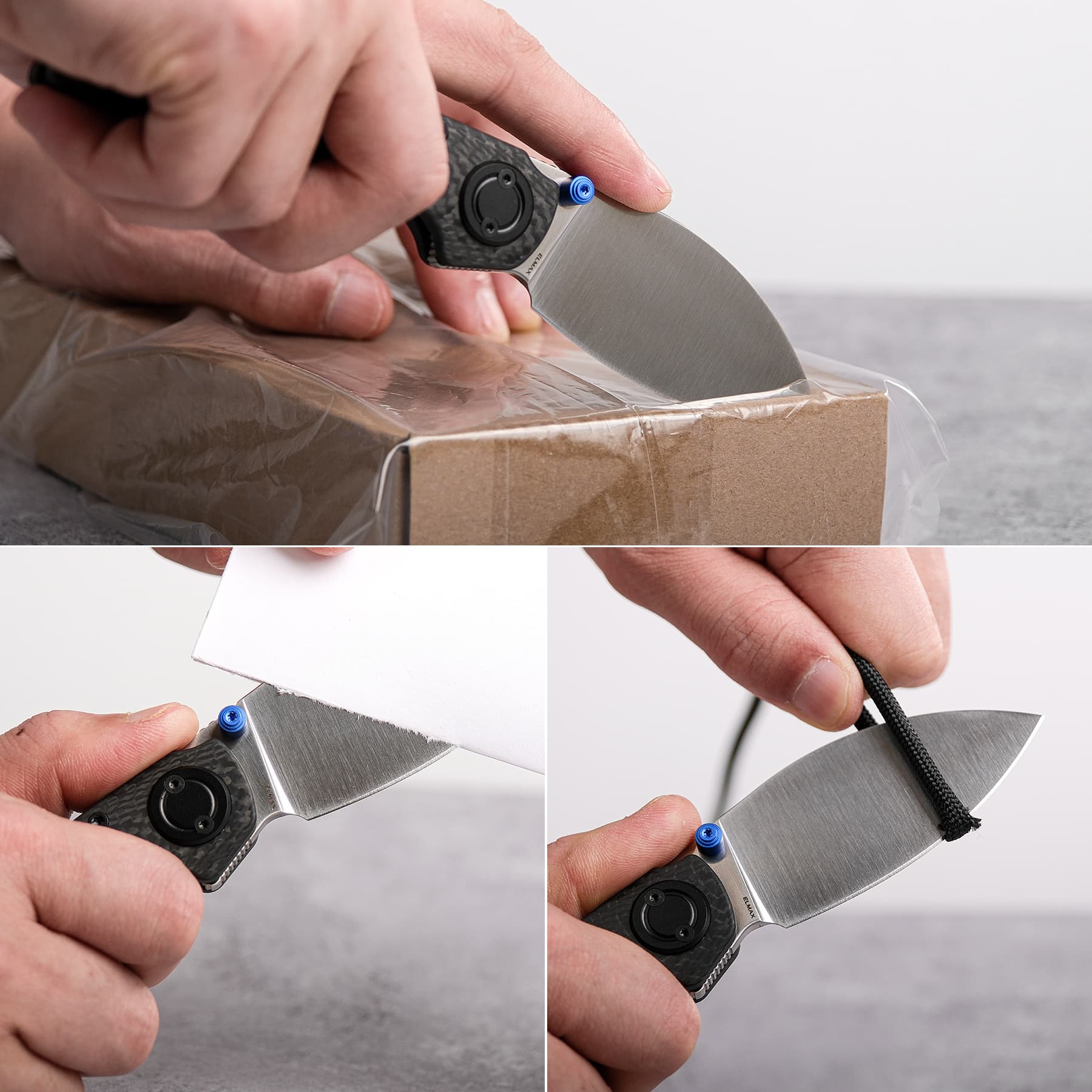 Shilin Cutter® - Vanchor Lock® (2.90" Elmax Blade & Carbon Fiber Handle) - A2810