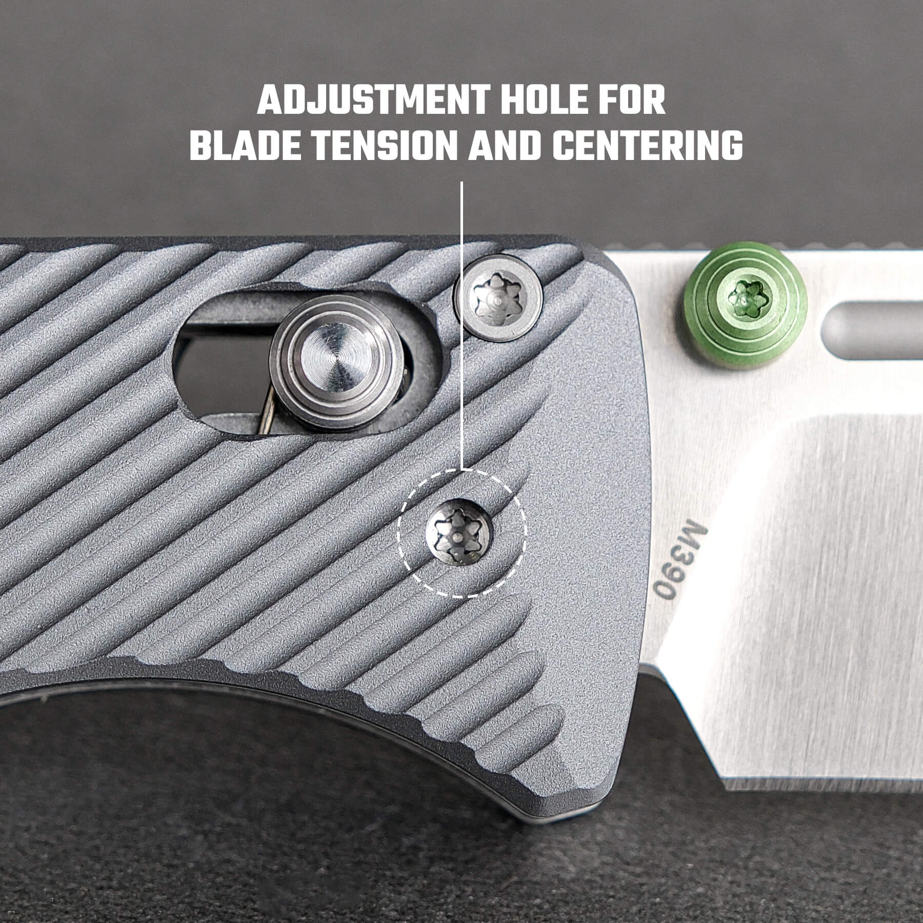 Vombat - Crossbar Lock (2.92" M390 Blade & Aluminum Handle) - A4101