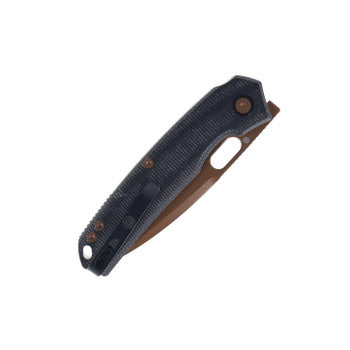 WMK Exclusive Vosteed Psyop Folding Knife Black Micarta Handle Elmax Copper PVD Finish A2216