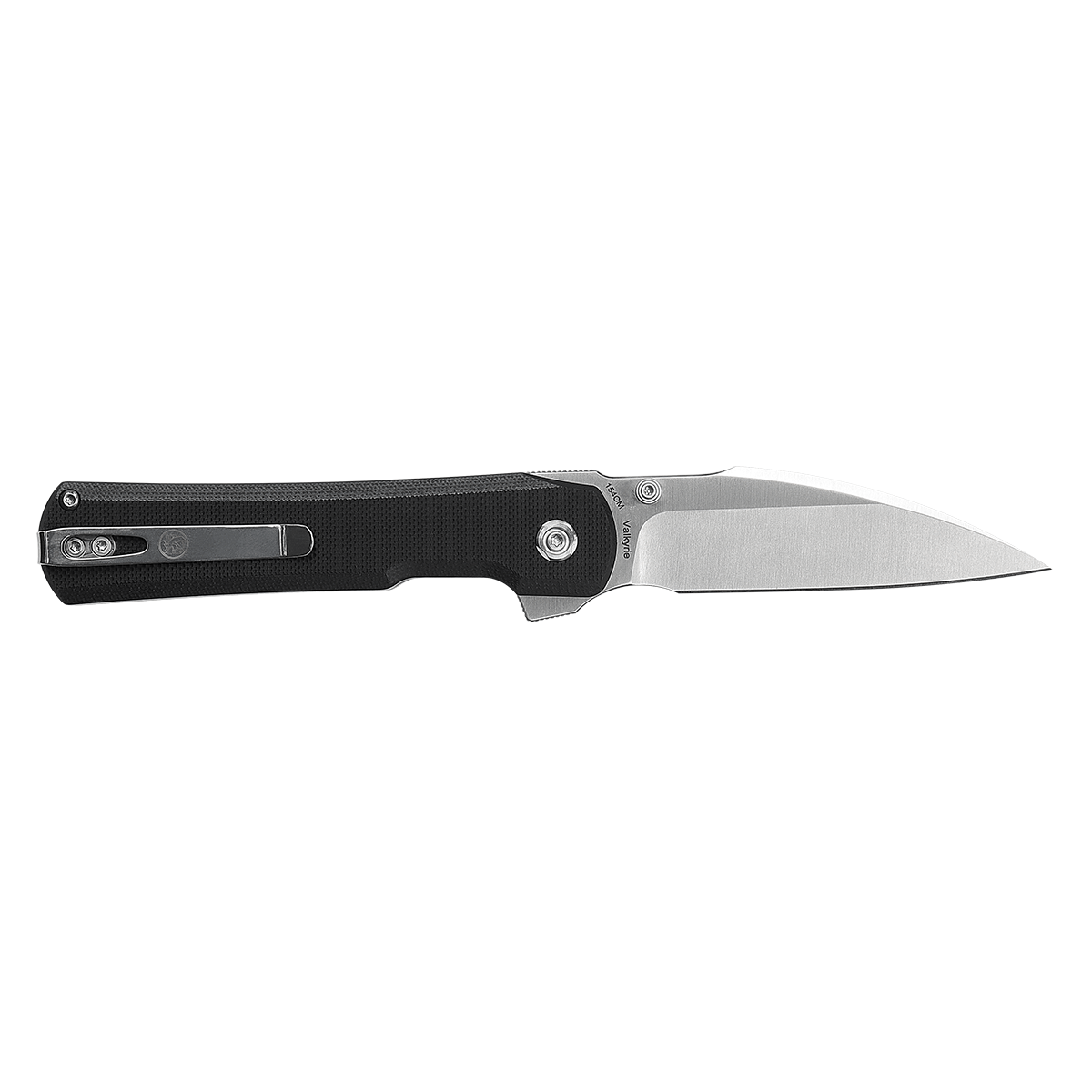 Vosteed Valkyrie knife, side view, blade open