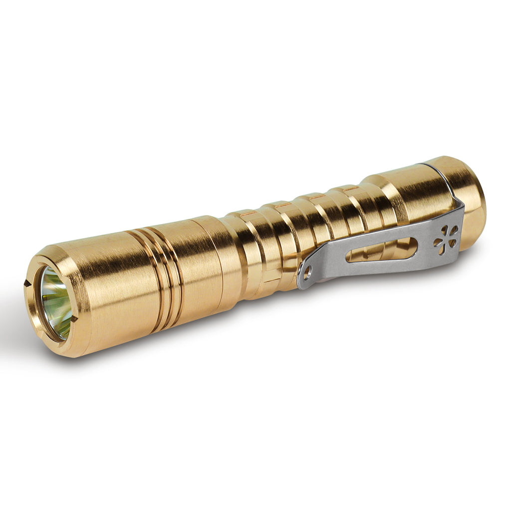 X ReyLight Flashlight Pineapple Brass