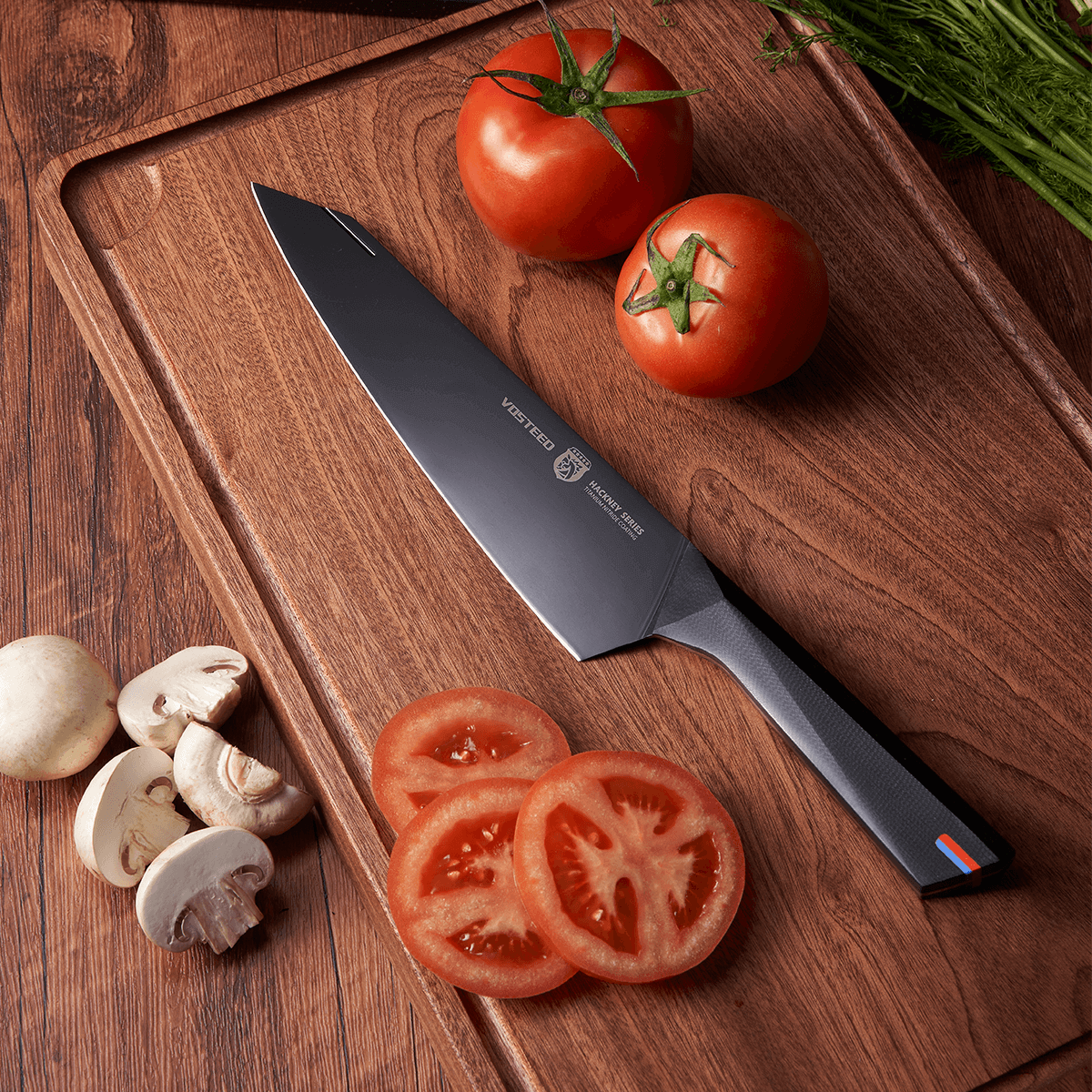 Vosteed Hackney Chef's Knife, preparing food
